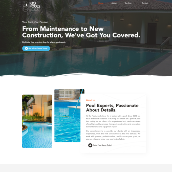 Rio Pools Site